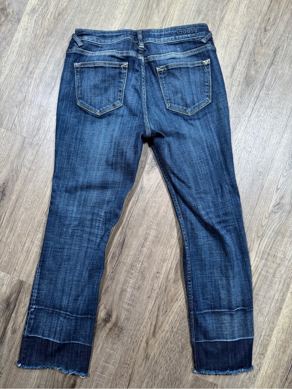 Vigoss THE JAGGER Straight Women's Distressed Button Fly Jeans - Size W27 / L26 - Picture 10 of 14